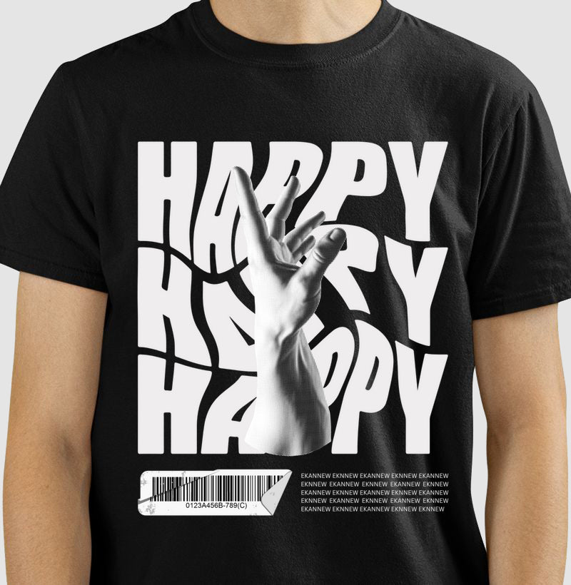 Camiseta Eknnew Happy