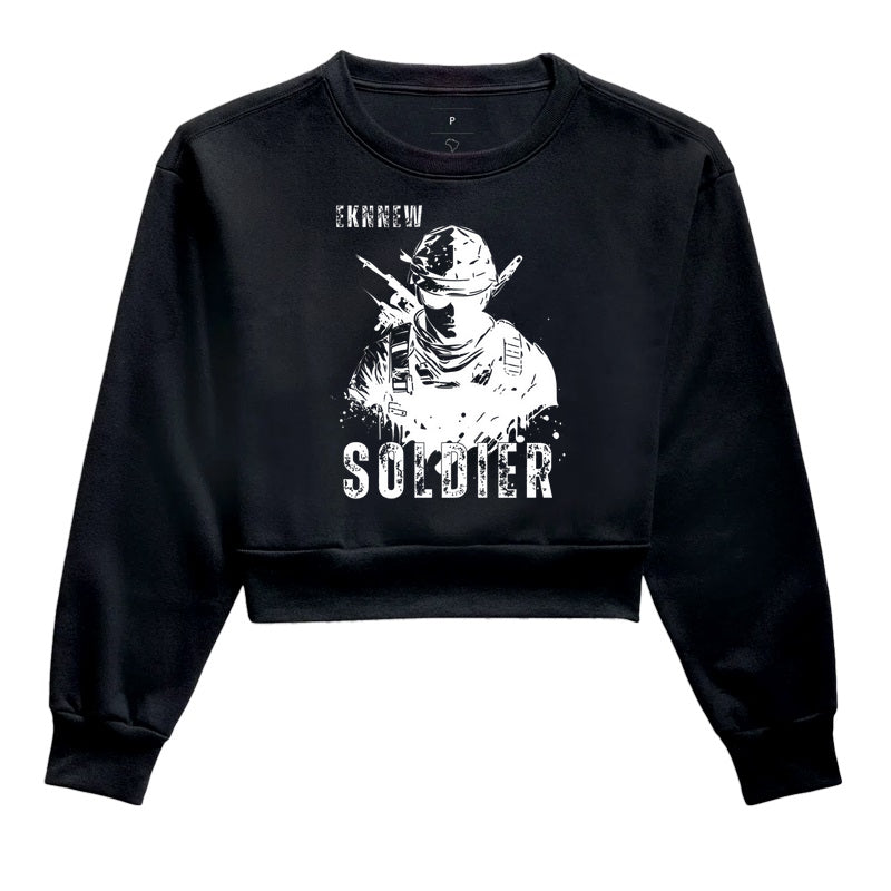 Cropped moletom Eknnew - Soldier